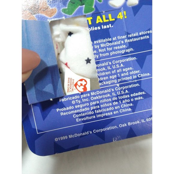 TY Beanie Babies McDonalds International Bears LOT of 4-ALL w/ Errors NEW *RARE* - Picture 11 of 15